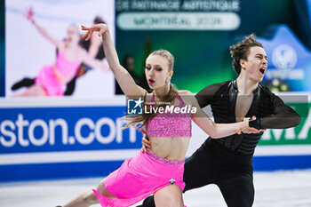 2024-03-22 - Katerina Mrazkova and Daniel Mrazek (CZE) during the ISU World Figure Skating Championships on March 22, 2024 at Bell Centre in Montreal, Canada - SKATING - WORLD FIGURE SKATING CHAMPIONSHIPS 2024 - ICE SKATING - WINTER SPORTS