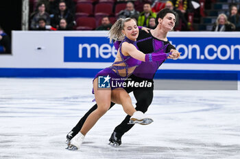 2024-03-22 - Loicia Demougeot and Theo Le Mercier (FRA) during the ISU World Figure Skating Championships on March 22, 2024 at Bell Centre in Montreal, Canada - SKATING - WORLD FIGURE SKATING CHAMPIONSHIPS 2024 - ICE SKATING - WINTER SPORTS