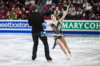 2024-03-22 - Christina Carreira and Anthony Ponomarenko (USA) during the ISU World Figure Skating Championships on March 22, 2024 at Bell Centre in Montreal, Canada - SKATING - WORLD FIGURE SKATING CHAMPIONSHIPS 2024 - ICE SKATING - WINTER SPORTS