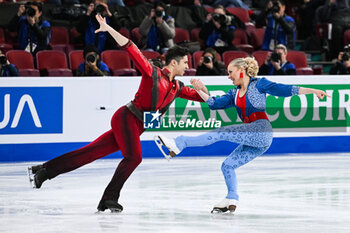 2024-03-22 - Marjorie Lajoie and Zachary Lagha (CAN) during the ISU World Figure Skating Championships on March 22, 2024 at Bell Centre in Montreal, Canada - SKATING - WORLD FIGURE SKATING CHAMPIONSHIPS 2024 - ICE SKATING - WINTER SPORTS