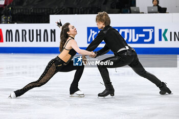 2024-03-22 - Allison Reed and Saulius Ambrulevicius (LTU) during the ISU World Figure Skating Championships on March 22, 2024 at Bell Centre in Montreal, Canada - SKATING - WORLD FIGURE SKATING CHAMPIONSHIPS 2024 - ICE SKATING - WINTER SPORTS