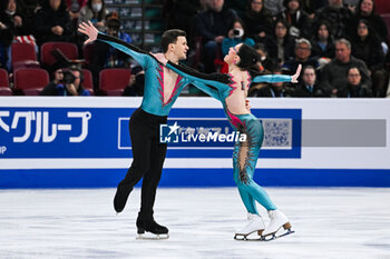2024-03-22 - Charlene Guignard and Marco Fabbri (ITA) during the ISU World Figure Skating Championships on March 22, 2024 at Bell Centre in Montreal, Canada - SKATING - WORLD FIGURE SKATING CHAMPIONSHIPS 2024 - ICE SKATING - WINTER SPORTS
