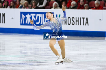 22/03/2024 - Mone Chiba (JPN), Women during the ISU World Figure Skating Championships on March 22, 2024 at Bell Centre in Montreal, Canada - SKATING - WORLD FIGURE SKATING CHAMPIONSHIPS 2024 - PATTINAGGIO SUL GHIACCIO - SPORT INVERNALI