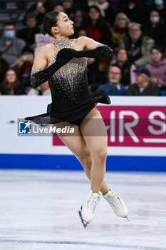 2024-03-22 - Kaori Sakamoto (JPN), Women during the ISU World Figure Skating Championships on March 22, 2024 at Bell Centre in Montreal, Canada - SKATING - WORLD FIGURE SKATING CHAMPIONSHIPS 2024 - ICE SKATING - WINTER SPORTS