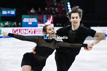 2024-03-22 - Olivia Oliver and Filip Bojanowski (POL) during the ISU World Figure Skating Championships on March 22, 2024 at Bell Centre in Montreal, Canada - SKATING - WORLD FIGURE SKATING CHAMPIONSHIPS 2024 - ICE SKATING - WINTER SPORTS