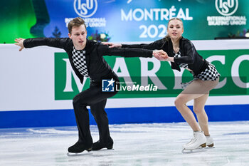 2024-03-22 - Milla Ruud Reitan and Nikolaj Majorov (SWE) during the ISU World Figure Skating Championships on March 22, 2024 at Bell Centre in Montreal, Canada - SKATING - WORLD FIGURE SKATING CHAMPIONSHIPS 2024 - ICE SKATING - WINTER SPORTS