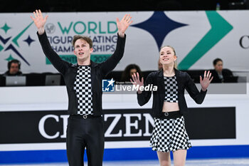 2024-03-22 - Milla Ruud Reitan and Nikolaj Majorov (SWE) during the ISU World Figure Skating Championships on March 22, 2024 at Bell Centre in Montreal, Canada - SKATING - WORLD FIGURE SKATING CHAMPIONSHIPS 2024 - ICE SKATING - WINTER SPORTS