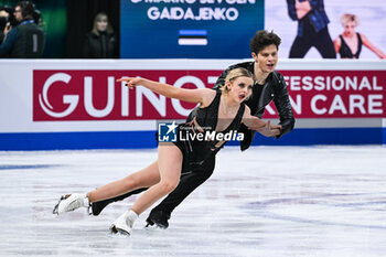 2024-03-22 - Solene Mazingue and Marko Jevgeni Gaidajenko (EST) during the ISU World Figure Skating Championships on March 22, 2024 at Bell Centre in Montreal, Canada - SKATING - WORLD FIGURE SKATING CHAMPIONSHIPS 2024 - ICE SKATING - WINTER SPORTS