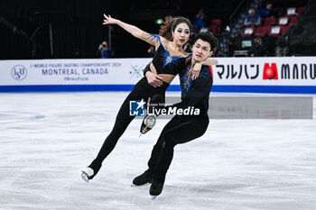 22/03/2024 - Xizi Chen and Jianing Xing (CHN) during the ISU World Figure Skating Championships on March 22, 2024 at Bell Centre in Montreal, Canada - SKATING - WORLD FIGURE SKATING CHAMPIONSHIPS 2024 - PATTINAGGIO SUL GHIACCIO - SPORT INVERNALI
