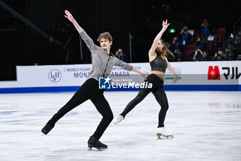 2024-03-22 - Mariia Holubtsova and Kyryl Bielobrov (UKR) during the ISU World Figure Skating Championships on March 22, 2024 at Bell Centre in Montreal, Canada - SKATING - WORLD FIGURE SKATING CHAMPIONSHIPS 2024 - ICE SKATING - WINTER SPORTS