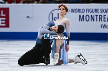 23/03/2024 - Evgeniia Lopareva and Geoffrey Brissaud (FRA), Ice Dance during the ISU World Figure Skating Championships on March 23, 2024 at Bell Centre in Montreal, Canada - SKATING - WORLD FIGURE SKATING CHAMPIONSHIPS 2024 - PATTINAGGIO SUL GHIACCIO - SPORT INVERNALI