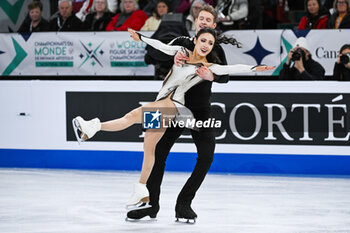 2024-03-23 - Madison Chock and Evan Bates (USA), Ice Dance during the ISU World Figure Skating Championships on March 23, 2024 at Bell Centre in Montreal, Canada - SKATING - WORLD FIGURE SKATING CHAMPIONSHIPS 2024 - ICE SKATING - WINTER SPORTS