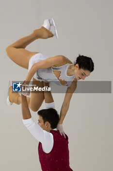 2024-09-14 - Irma CALDARA (ITA) / RICCARDO MAGLIO (ITA) during Pairs Short Program on September 14, 2024 at IceLab Bergamo, Italy - CHALLENGER SERIES LOMBARDIA TROPHY - ICE SKATING - WINTER SPORTS