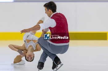 2024-09-14 - Irma CALDARA (ITA) / RICCARDO MAGLIO (ITA) during Pairs Short Program on September 14, 2024 at IceLab Bergamo, Italy - CHALLENGER SERIES LOMBARDIA TROPHY - ICE SKATING - WINTER SPORTS