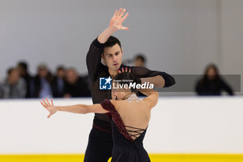 2024-09-14 - Rebecca GHILARDI (ITA) / Filippo Ambrosini (ITA) during Pairs Short Program on September 14, 2024 at IceLab Bergamo, Italy - CHALLENGER SERIES LOMBARDIA TROPHY - ICE SKATING - WINTER SPORTS