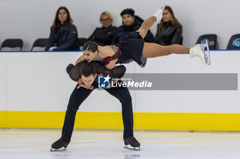 2024-09-14 - Rebecca GHILARDI (ITA) / Filippo Ambrosini (ITA) during Pairs Short Program on September 14, 2024 at IceLab Bergamo, Italy - CHALLENGER SERIES LOMBARDIA TROPHY - ICE SKATING - WINTER SPORTS