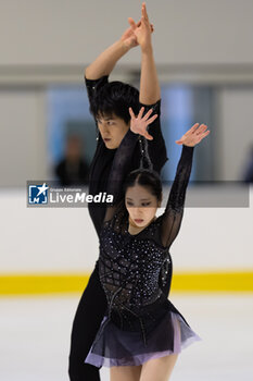 2024-09-14 - Riku MIURA (JPN) / Ryuichi KIHARA (JPN) during Pairs Short Program on September 14, 2024 at IceLab Bergamo, Italy - CHALLENGER SERIES LOMBARDIA TROPHY - ICE SKATING - WINTER SPORTS