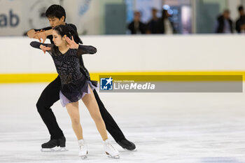 2024-09-14 - Riku MIURA (JPN) / Ryuichi KIHARA (JPN) during Pairs Short Program on September 14, 2024 at IceLab Bergamo, Italy - CHALLENGER SERIES LOMBARDIA TROPHY - ICE SKATING - WINTER SPORTS