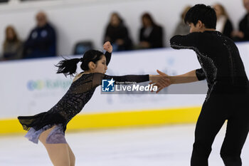 2024-09-14 - Riku MIURA (JPN) / Ryuichi KIHARA (JPN) during Pairs Short Program on September 14, 2024 at IceLab Bergamo, Italy - CHALLENGER SERIES LOMBARDIA TROPHY - ICE SKATING - WINTER SPORTS