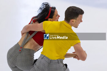 2024-09-14 - Charlene GUIGNARD (ITA) / Marco FABBRI (ITA) during Ice Dance Rhythm Dance on September 14, 2024 at IceLab Bergamo, Italy - CHALLENGER SERIES LOMBARDIA TROPHY - ICE SKATING - WINTER SPORTS