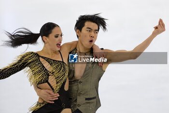 2024-09-14 - Annabelle MOROZOV (USA) / Jeffrey CHEN (USA) during Ice Dance Rhythm Dance on September 14, 2024 at IceLab Bergamo, Italy - CHALLENGER SERIES LOMBARDIA TROPHY - ICE SKATING - WINTER SPORTS