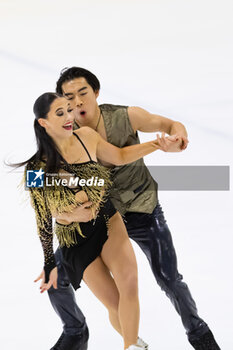 2024-09-14 - Annabelle MOROZOV (USA) / Jeffrey CHEN (USA) during Ice Dance Rhythm Dance on September 14, 2024 at IceLab Bergamo, Italy - CHALLENGER SERIES LOMBARDIA TROPHY - ICE SKATING - WINTER SPORTS