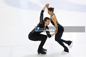 2024-09-15 - Sara CONTI (ITA) / Niccolo MACII (ITA) during Pairs Free Skating on September 15, 2024 at IceLab Bergamo, Italy - CHALLENGER SERIES LOMBARDIA TROPHY - ICE SKATING - WINTER SPORTS