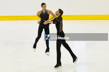 2024-09-15 - Sara CONTI (ITA) / Niccolo MACII (ITA) during Pairs Free Skating on September 15, 2024 at IceLab Bergamo, Italy - CHALLENGER SERIES LOMBARDIA TROPHY - ICE SKATING - WINTER SPORTS