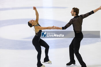 2024-09-15 - Sara CONTI (ITA) / Niccolo MACII (ITA) during Pairs Free Skating on September 15, 2024 at IceLab Bergamo, Italy - CHALLENGER SERIES LOMBARDIA TROPHY - ICE SKATING - WINTER SPORTS