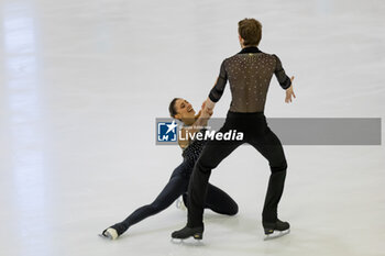 2024-09-15 - Sara CONTI (ITA) / Niccolo MACII (ITA) during Pairs Free Skating on September 15, 2024 at IceLab Bergamo, Italy - CHALLENGER SERIES LOMBARDIA TROPHY - ICE SKATING - WINTER SPORTS