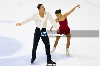 2024-09-15 - Rebecca GHILARDI (ITA) / Filippo Ambrosini (ITA) during Pairs Free Skating on September 15, 2024 at IceLab Bergamo, Italy - CHALLENGER SERIES LOMBARDIA TROPHY - ICE SKATING - WINTER SPORTS