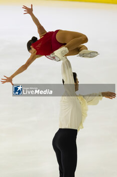 2024-09-15 - Rebecca GHILARDI (ITA) / Filippo Ambrosini (ITA) during Pairs Free Skating on September 15, 2024 at IceLab Bergamo, Italy - CHALLENGER SERIES LOMBARDIA TROPHY - ICE SKATING - WINTER SPORTS