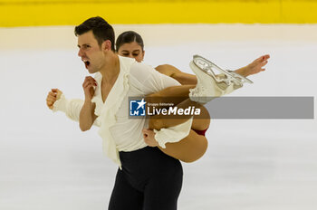 2024-09-15 - Rebecca GHILARDI (ITA) / Filippo Ambrosini (ITA) during Pairs Free Skating on September 15, 2024 at IceLab Bergamo, Italy - CHALLENGER SERIES LOMBARDIA TROPHY - ICE SKATING - WINTER SPORTS