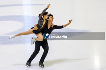 2024-09-15 - Riku MIURA (JPN) / Ryuichi KIHARA (JPN) during Pairs Free Skating on September 15, 2024 at IceLab Bergamo, Italy - CHALLENGER SERIES LOMBARDIA TROPHY - ICE SKATING - WINTER SPORTS