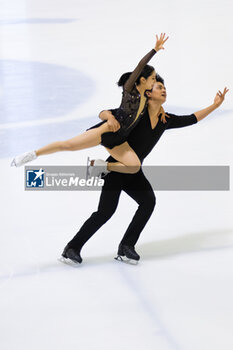 2024-09-15 - Riku MIURA (JPN) / Ryuichi KIHARA (JPN) during Pairs Free Skating on September 15, 2024 at IceLab Bergamo, Italy - CHALLENGER SERIES LOMBARDIA TROPHY - ICE SKATING - WINTER SPORTS