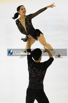 2024-09-15 - Riku MIURA (JPN) / Ryuichi KIHARA (JPN) during Pairs Free Skating on September 15, 2024 at IceLab Bergamo, Italy - CHALLENGER SERIES LOMBARDIA TROPHY - ICE SKATING - WINTER SPORTS