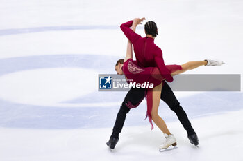 2024-09-15 - Natacha LAGOUGE (FRA) / Arnaud CAFFA (FRA) during Dance Free Skating on September 15, 2024 at IceLab Bergamo, Italy - CHALLENGER SERIES LOMBARDIA TROPHY - ICE SKATING - WINTER SPORTS