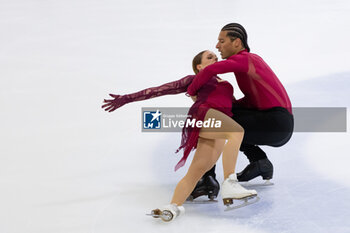 2024-09-15 - Natacha LAGOUGE (FRA) / Arnaud CAFFA (FRA) during Dance Free Skating on September 15, 2024 at IceLab Bergamo, Italy - CHALLENGER SERIES LOMBARDIA TROPHY - ICE SKATING - WINTER SPORTS