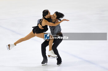 2024-09-15 - Annabelle MOROZOV (USA) / Jeffrey CHEN (USA) during Dance Free Skating on September 15, 2024 at IceLab Bergamo, Italy - CHALLENGER SERIES LOMBARDIA TROPHY - ICE SKATING - WINTER SPORTS