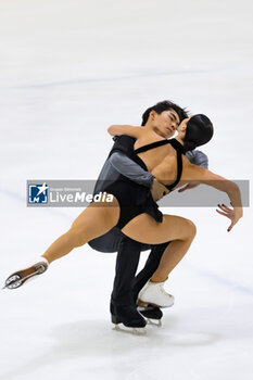 2024-09-15 - Annabelle MOROZOV (USA) / Jeffrey CHEN (USA) during Dance Free Skating on September 15, 2024 at IceLab Bergamo, Italy - CHALLENGER SERIES LOMBARDIA TROPHY - ICE SKATING - WINTER SPORTS