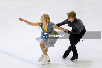 2024-09-15 - Leah NESET (USA) / Artem MARKELOV (USA) during Dance Free Skating on September 15, 2024 at IceLab Bergamo, Italy - CHALLENGER SERIES LOMBARDIA TROPHY - ICE SKATING - WINTER SPORTS