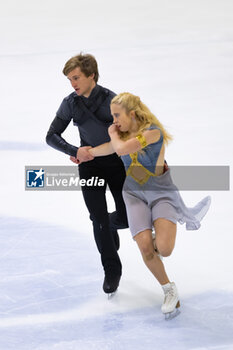 2024-09-15 - Leah NESET (USA) / Artem MARKELOV (USA) during Dance Free Skating on September 15, 2024 at IceLab Bergamo, Italy - CHALLENGER SERIES LOMBARDIA TROPHY - ICE SKATING - WINTER SPORTS