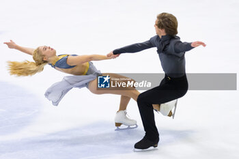 2024-09-15 - Leah NESET (USA) / Artem MARKELOV (USA) during Dance Free Skating on September 15, 2024 at IceLab Bergamo, Italy - CHALLENGER SERIES LOMBARDIA TROPHY - ICE SKATING - WINTER SPORTS