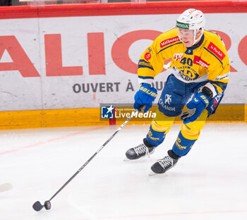 2024-01-23 - Lausanne Switzerland, 01/23/2024: Denis Rasmussen of HC Davos #40 is in action during Lausanne HC Versus HC Davos. The match of the 40th day of the 2023-2024 season took place at the Vaudoise Arena in Lausanne between Lausanne HC and HC Davos. - SWISS NATIONAL LEAGUE - LAUSANNE HC VS HC DAVOS - ICE HOCKEY - WINTER SPORTS