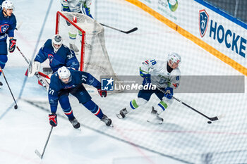 2024-04-24 - Marcel MAHKOVEC of Slovenia during the International Friendly Ice Hockey match between France and Slovenia on April 24, 2024 at Aren’Ice in Cergy-Pontoise, France - ICE HOCKEY - FRIENDLY GAME - FRANCE V SLOVENIA - ICE HOCKEY - WINTER SPORTS