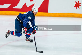 24/04/2024 - Baptiste BRUCHE of France during the International Friendly Ice Hockey match between France and Slovenia on April 24, 2024 at Aren’Ice in Cergy-Pontoise, France - ICE HOCKEY - FRIENDLY GAME - FRANCE V SLOVENIA - HOCKEY SU GHIACCIO - SPORT INVERNALI