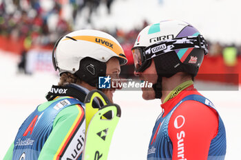 2024-01-21 - 
Image shows: YULE Daniel (SUI) 3rd CLASSIFIED
 STRASSER Linus (GER) FIRST 
 - AUDI FIS WORLD CUP SKI - MEN'S SLALOM - ALPINE SKIING - WINTER SPORTS