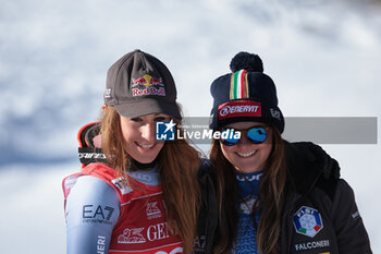 2024-01-26 - ALPINE SKIING - FIS WC 2023-2024 Women's World Cup DH Cortina D'Ampezzo, Veneto, Italy 2024-01-26 - Friday Image shows: GOGGIA Sofia (ITA) -PIROVANO Laura (ITA) - 2024 AUDI FIS WORLD CUP - WOMEN'S DOWNHILL - ALPINE SKIING - WINTER SPORTS