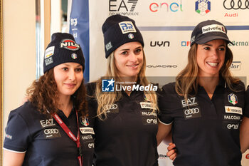 2024-10-25 - FIS Ski World Cup 2024-2025 -
Men’s Press conference Team Italia - Solden
Friday 25 October 2024
Elisa Platino (ITA) - Asja Zenere (ITA) - Marta Bassino (ITA) - ITALY TEAM PRESS CONFERENCE WORLD CUP - ALPINE SKIING - WINTER SPORTS