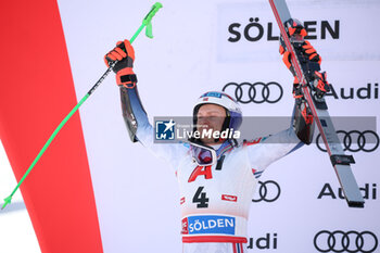 2024-10-27 - FIS Ski World Cup 2024-2025 - Men 's World Cup giant slalom Solden Saturday 27 October 2024 Third place: Henrik Kristoffersen (NOR) - GIANTS SLALOM MEN WORLD CUP - ALPINE SKIING - WINTER SPORTS